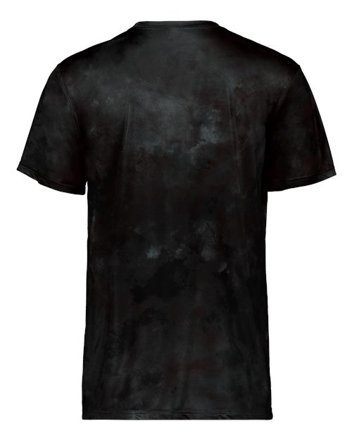 Men's Cotton-Touch Cloud T-Shirt Black Cloud Print front view for custom printing