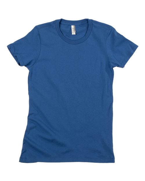 Women's Premium Cotton T-Shirt Royal (disc) front view for custom printing