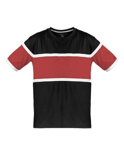 Unisex United T-Shirt Black/ Red/ White front view for custom printing
