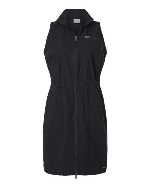 Women's Leslie Falls Dress II Black front view for custom printing