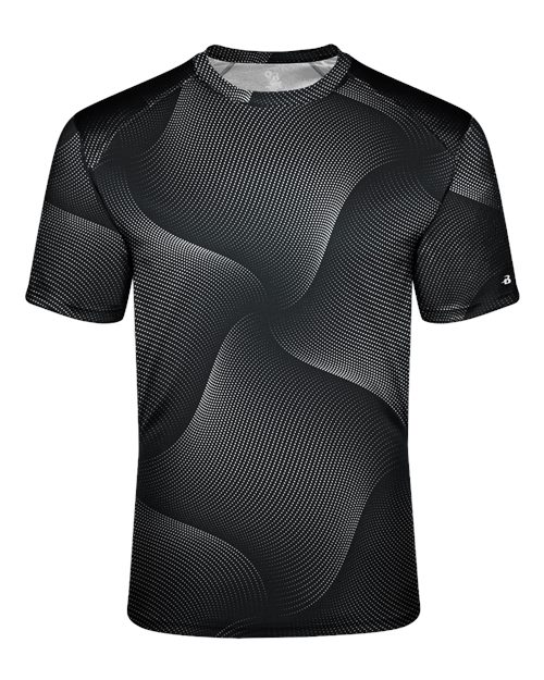 Unisex Warp T-Shirt Black front view for custom printing