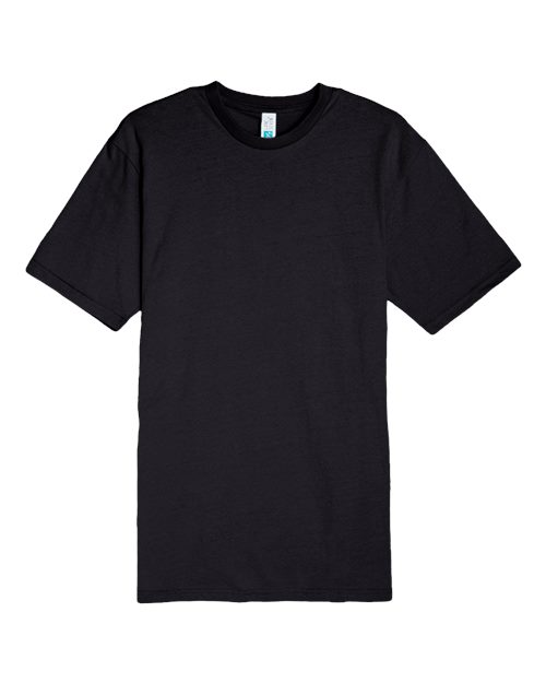 Heavyweight T-Shirt Black front view for custom printing