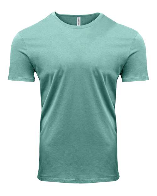 Unisex Pigment Dye T-Shirt Seafoam front view for custom printing