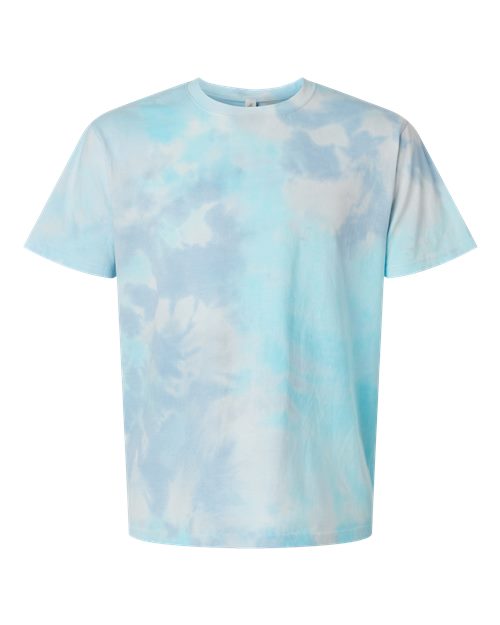 Unisex Vintage Tie-Dyed T-Shirt Breeze front view for custom printing