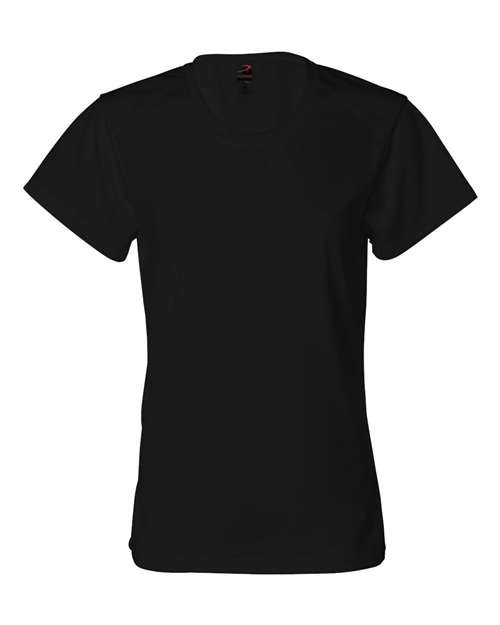 Women’s B-Core T-Shirt Black front view for custom printing