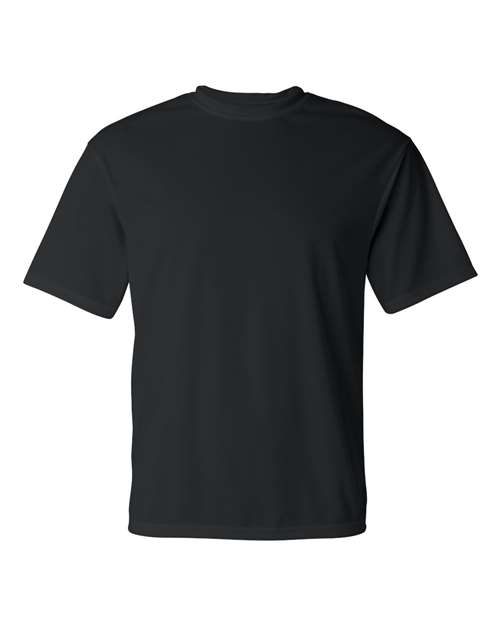 Unisex Performance T-Shirt Black front view for custom printing
