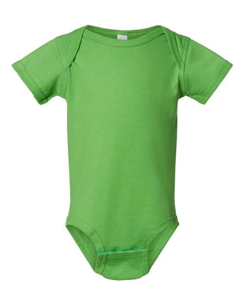Infant Fine Jersey Bodysuit Apple front view for custom printing