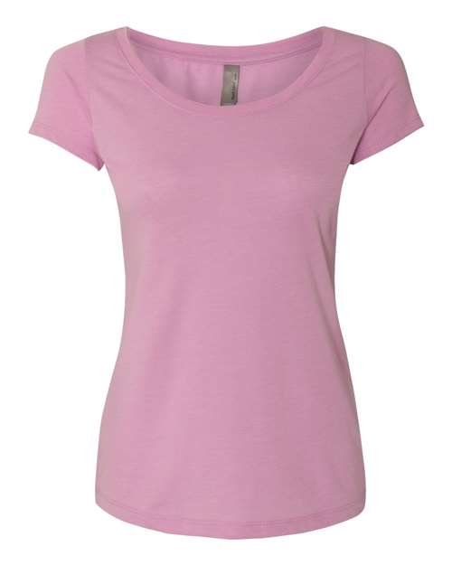 Women’s Triblend Scoop Neck T-Shirt Vintage Lilac front view for custom printing