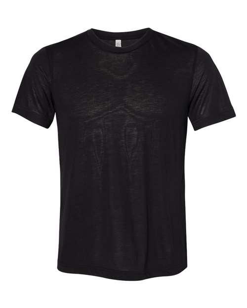 Unisex Viscose Fashion Tee Black front view for custom printing