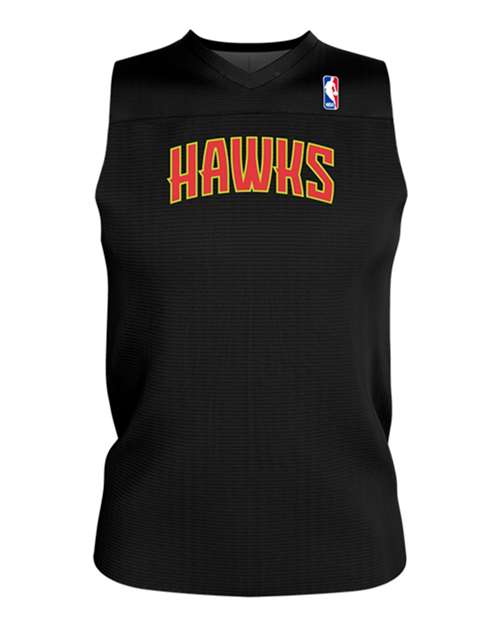 Men's NBA Logo'd Reversible Game Jersey Atlanta Hawks front view for custom printing