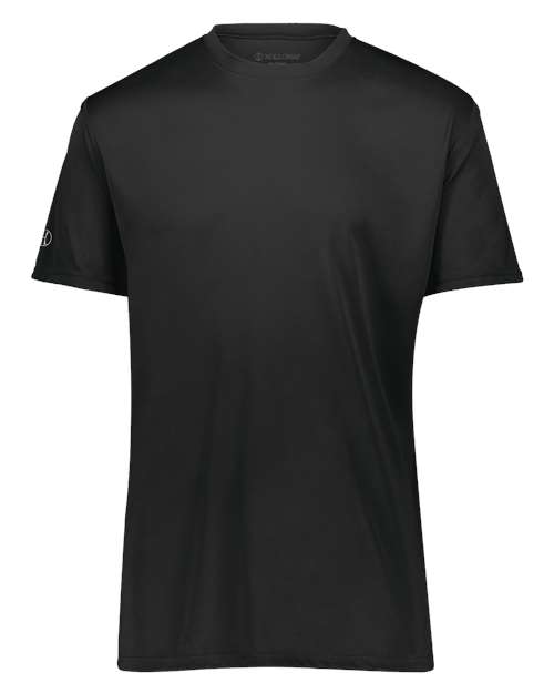 Youth Momentum T-Shirt Black front view for custom printing