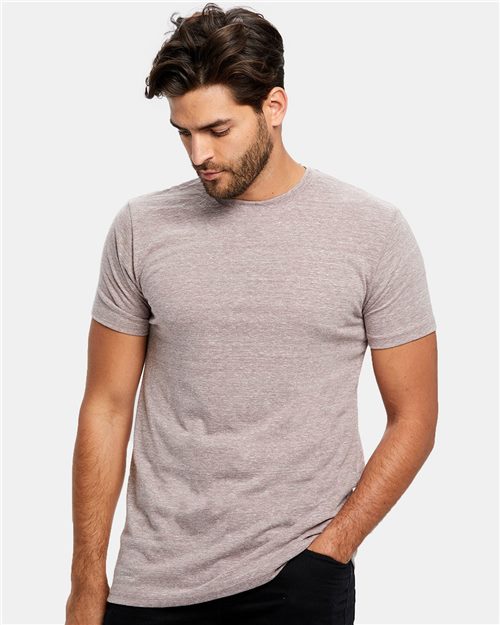 Unisex Tri-Blend T-Shirt Ash front view for custom printing