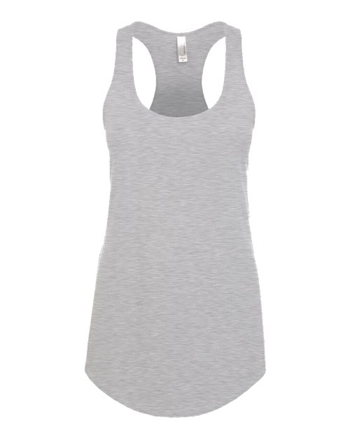Women’s Lightweight French Terry Racerback Tank Indigo front view for custom printing