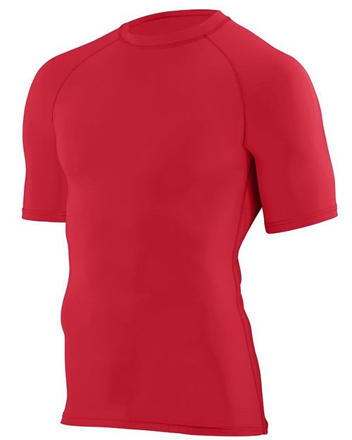Men's Hyperform Compression Raglan T-Shirt Black front view for custom printing
