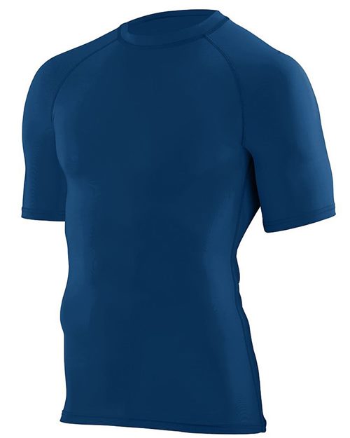 Youth Hyperform Compression Raglan T-Shirt Black front view for custom printing