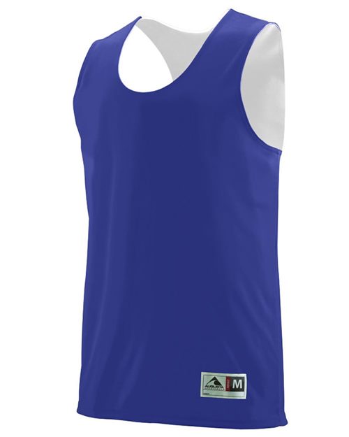 Youth Reversible Wicking Tank Top Black/ Gold front view for custom printing