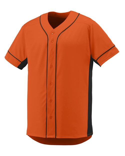 Men's Slugger Jersey Black/ Gold front view for custom printing