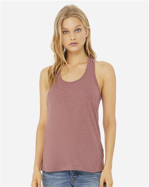 BC6008 Bella Canvas Women's Jersey Racerback Tank studio detail 1 for custom printing