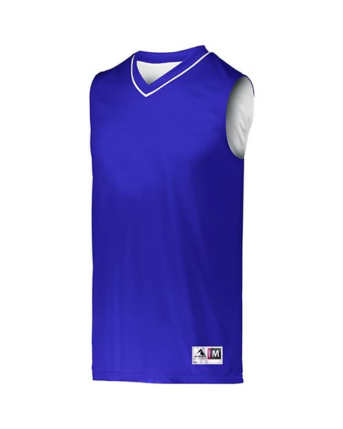 Youth Reversible Two Color Jersey Black/ White front view for custom printing