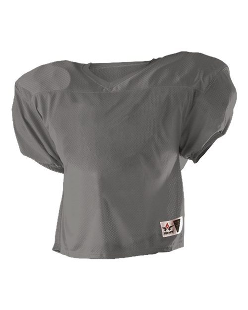 Men's Practice Football Jersey Black front view for custom printing