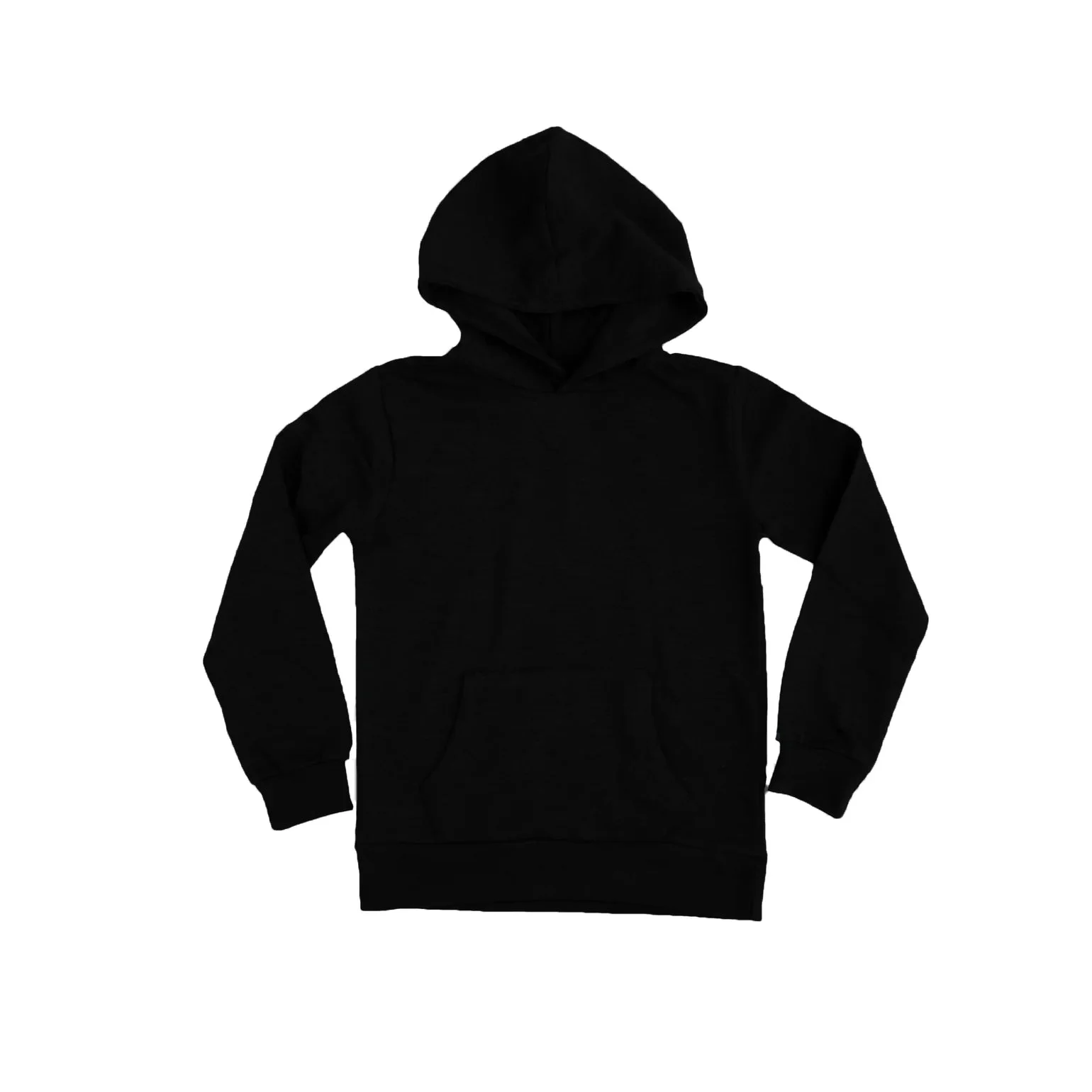 The Reserve Collection 2789 Youth Pullover Hoodie Black front view for custom printing