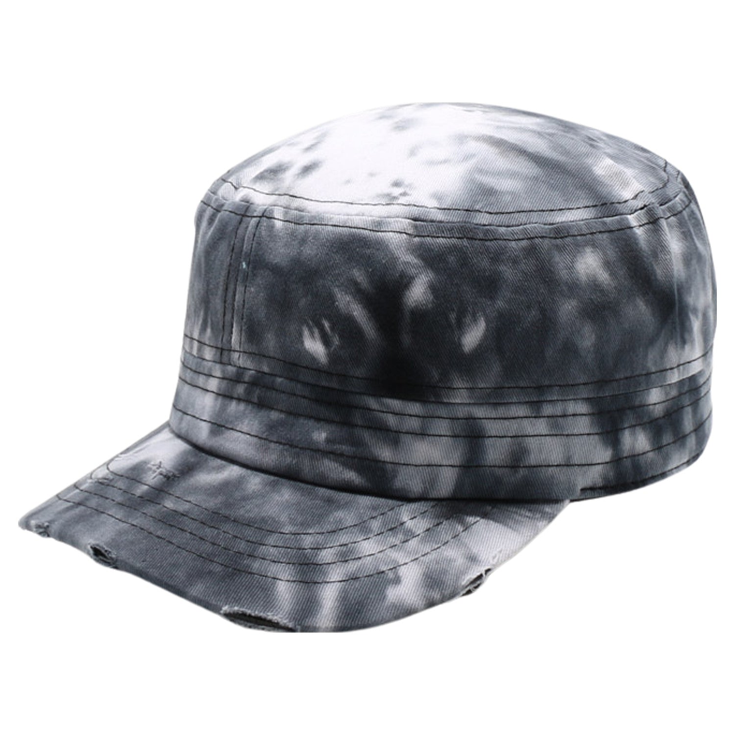 Tie Dye Castro BLACK front view for custom printing