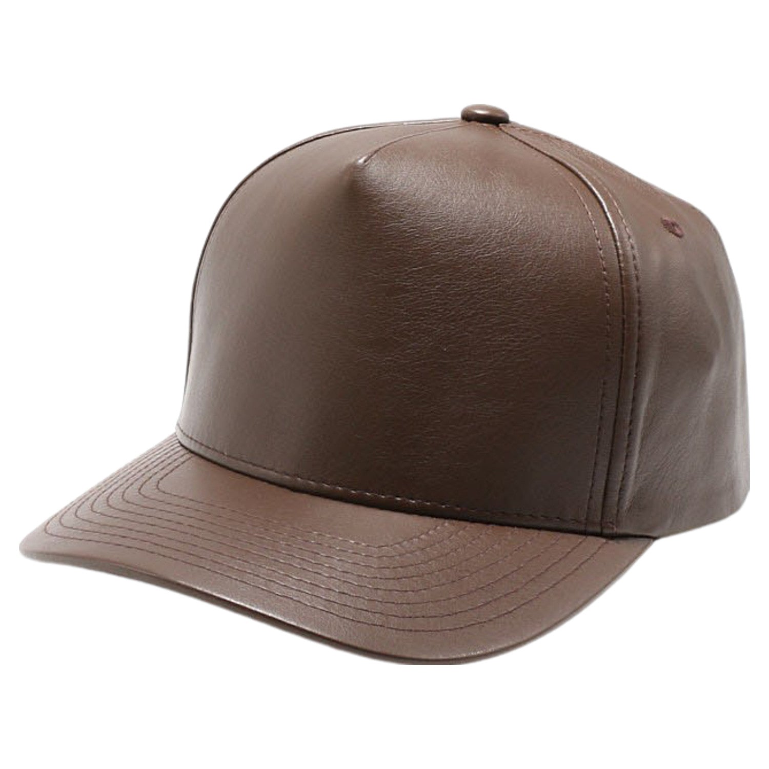 PB282 PU Leather Snapback blank hat