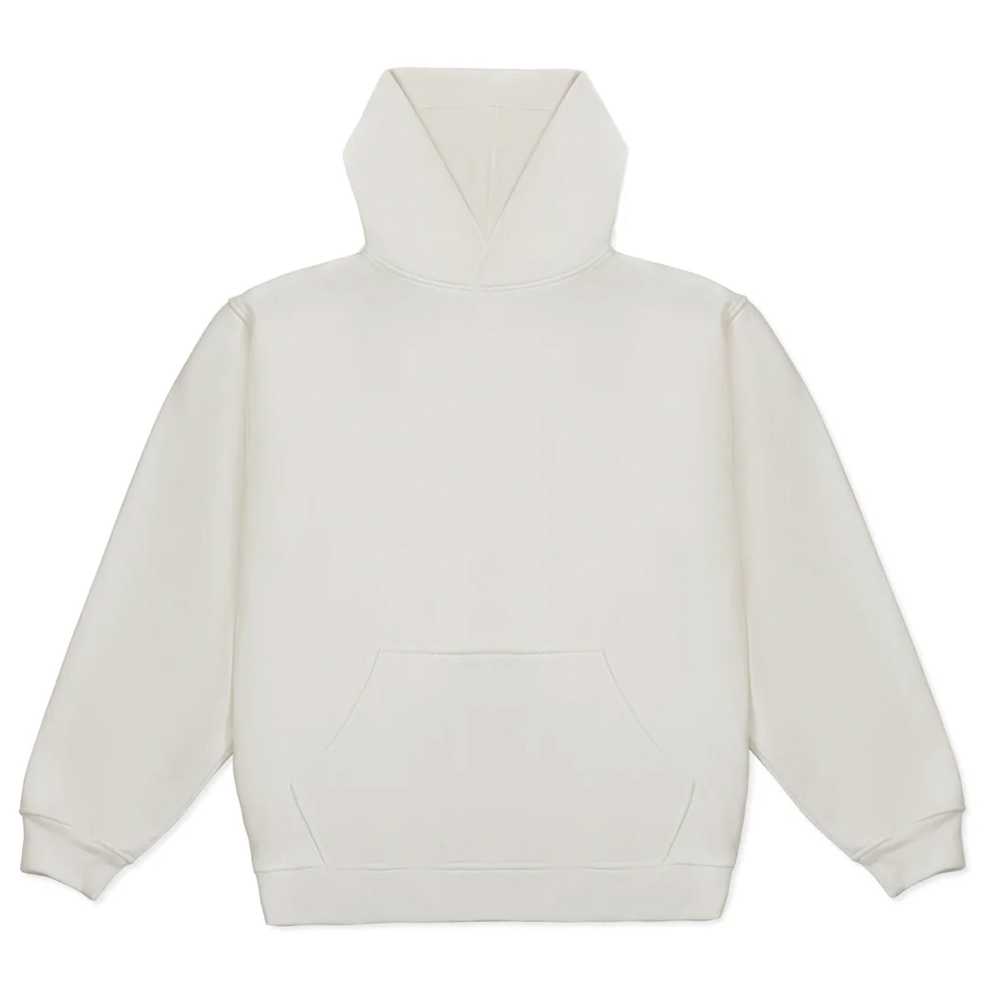 HEAVY HOODIE 15oz Bright White front view for custom printing