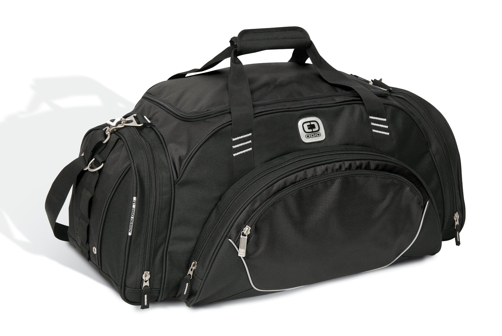 Transfer Duffel Black front view for custom printing