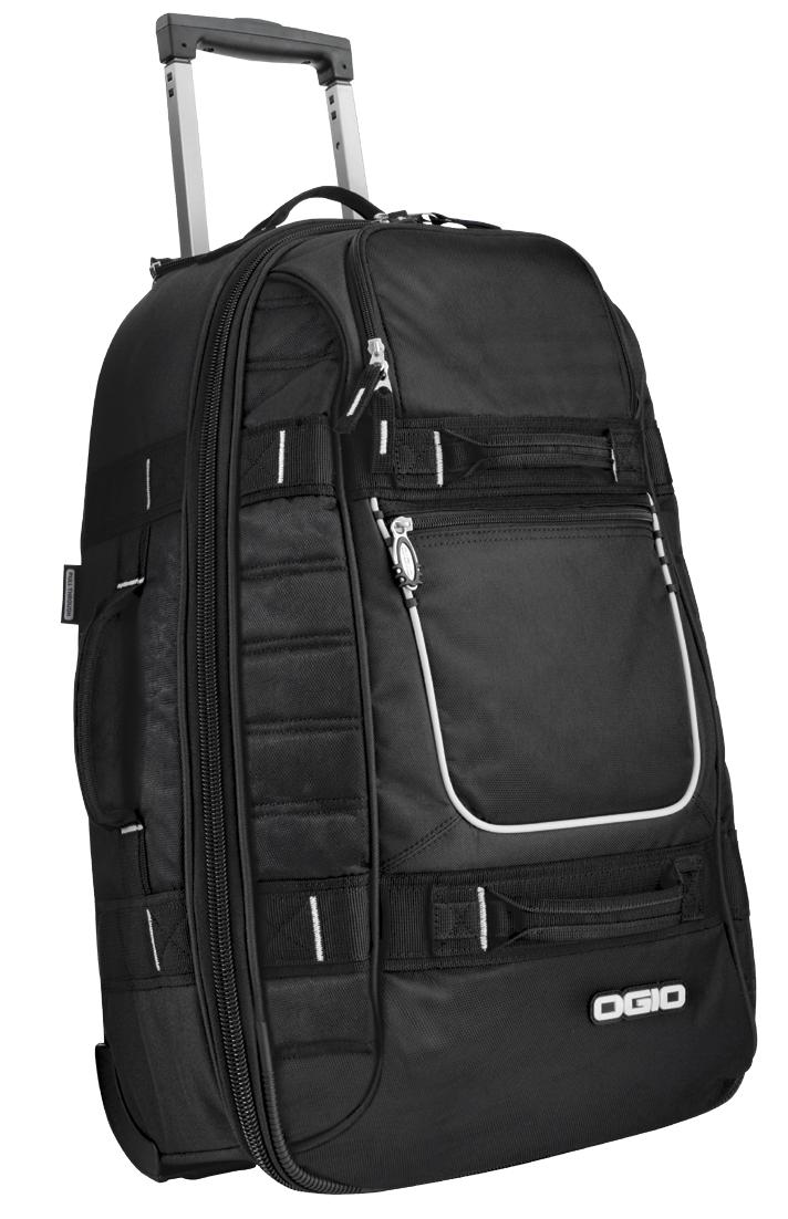 Pull-Through Travel Bag Black front view for custom printing