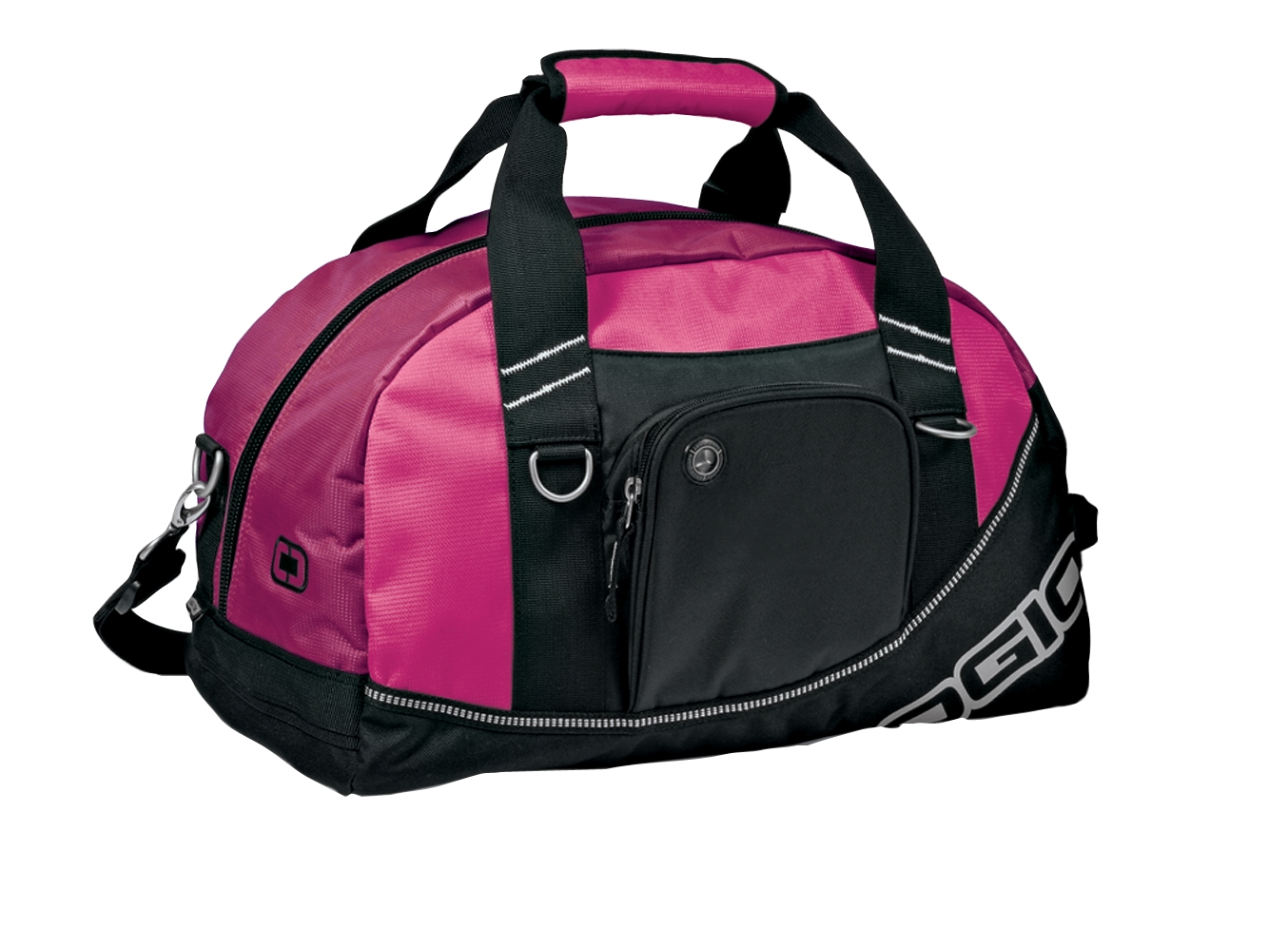 Half Dome Duffel Pink front view for custom printing