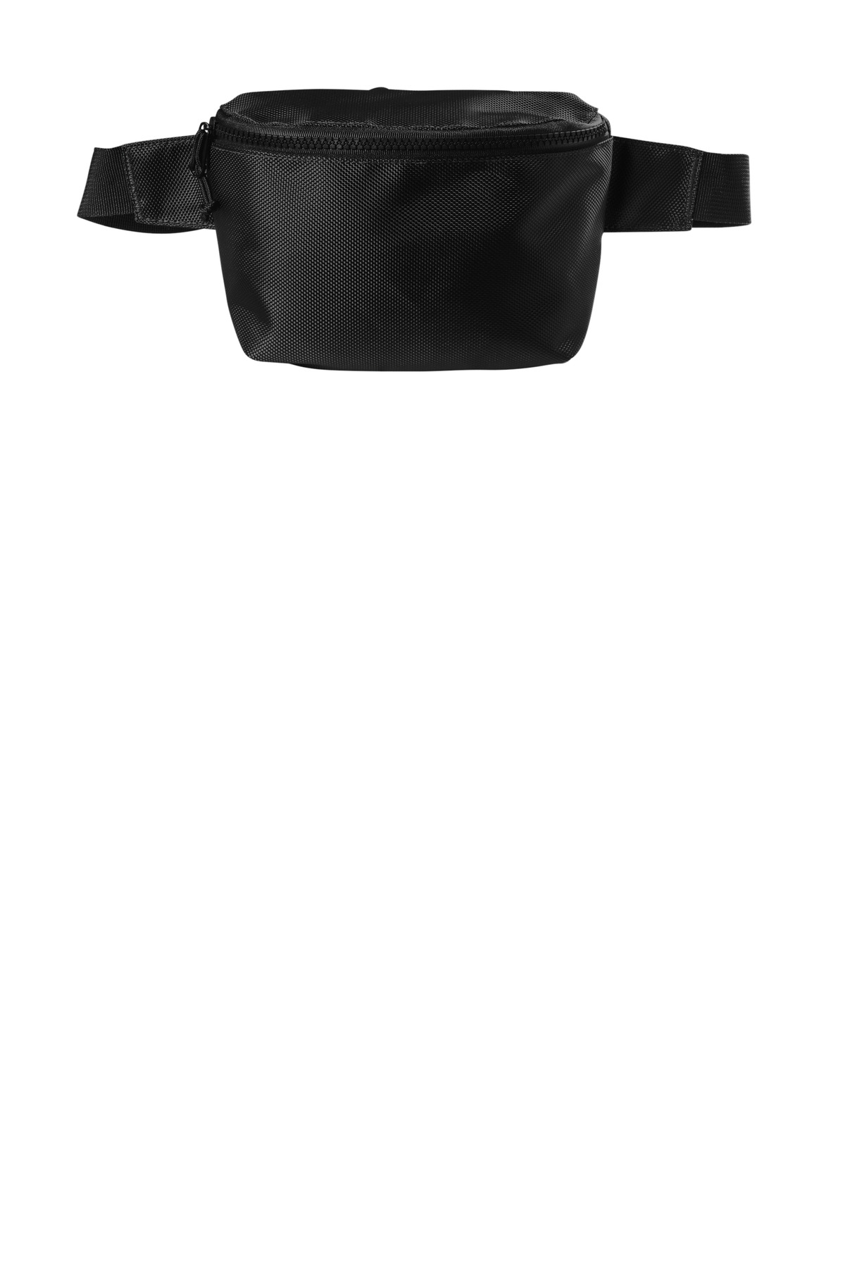 Ultimate Hip Pack Black front view for custom printing