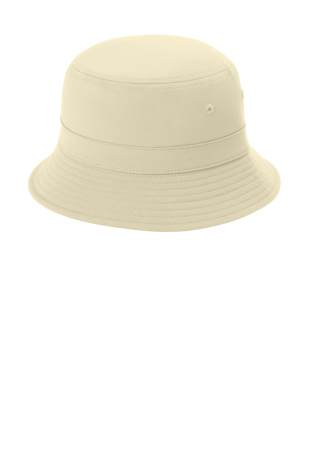 Poly Bucket Hat Sahara front view for custom printing