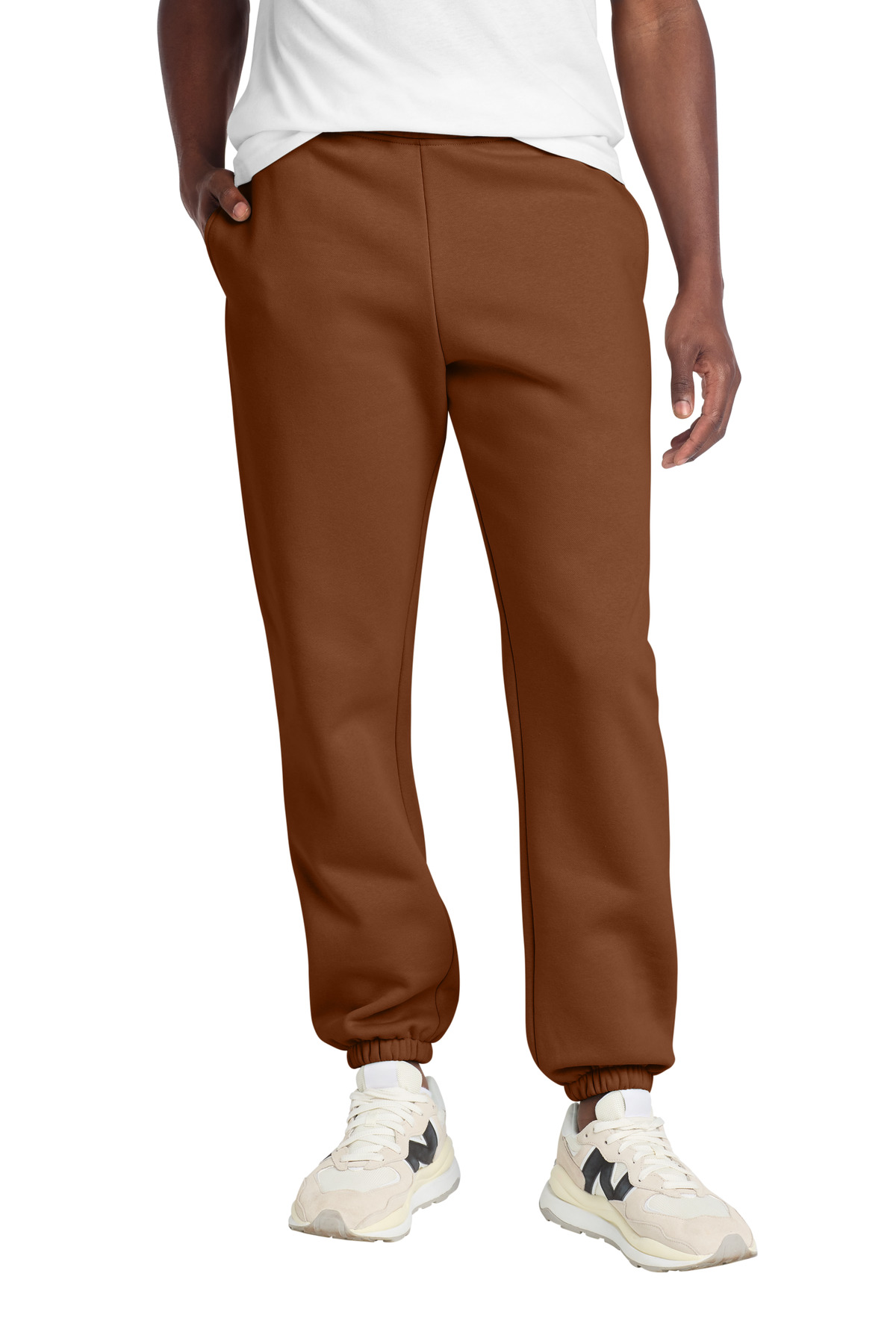 V.I.T. Heavyweight Fleece Sweatpant Baked Clay front view for custom printing