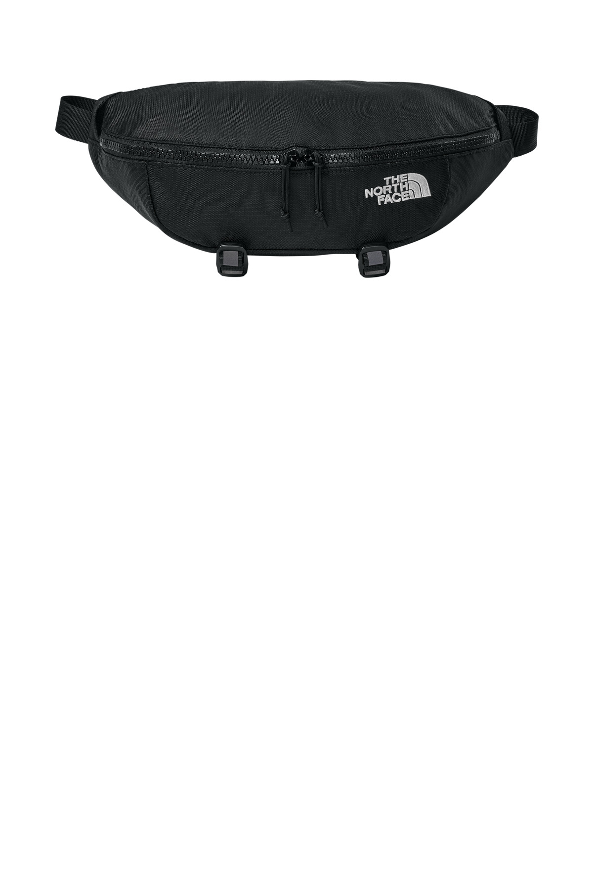 3L Travel Hip Pack TNF Black front view for custom printing