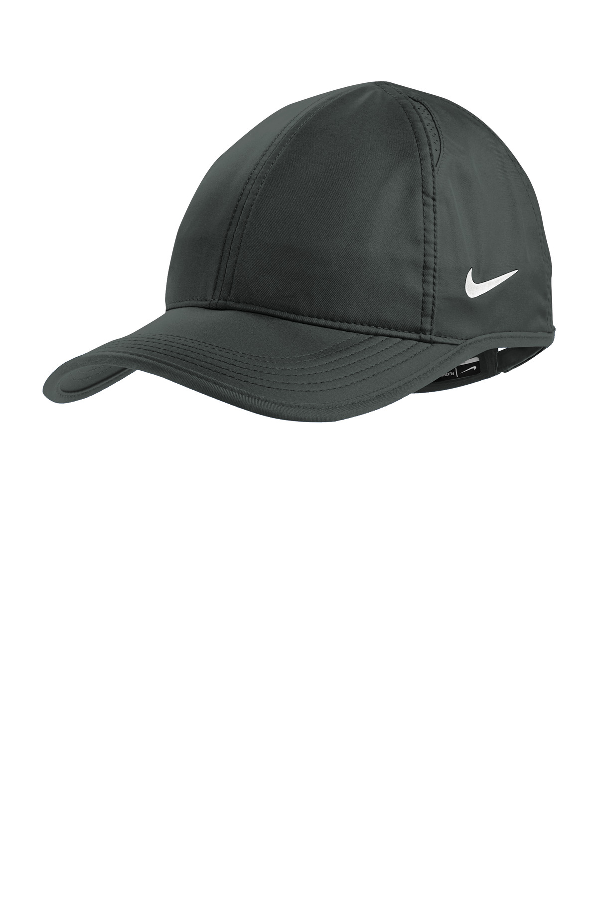 Dri-FIT Featherlight Performance Cap Anthracite front view for custom printing