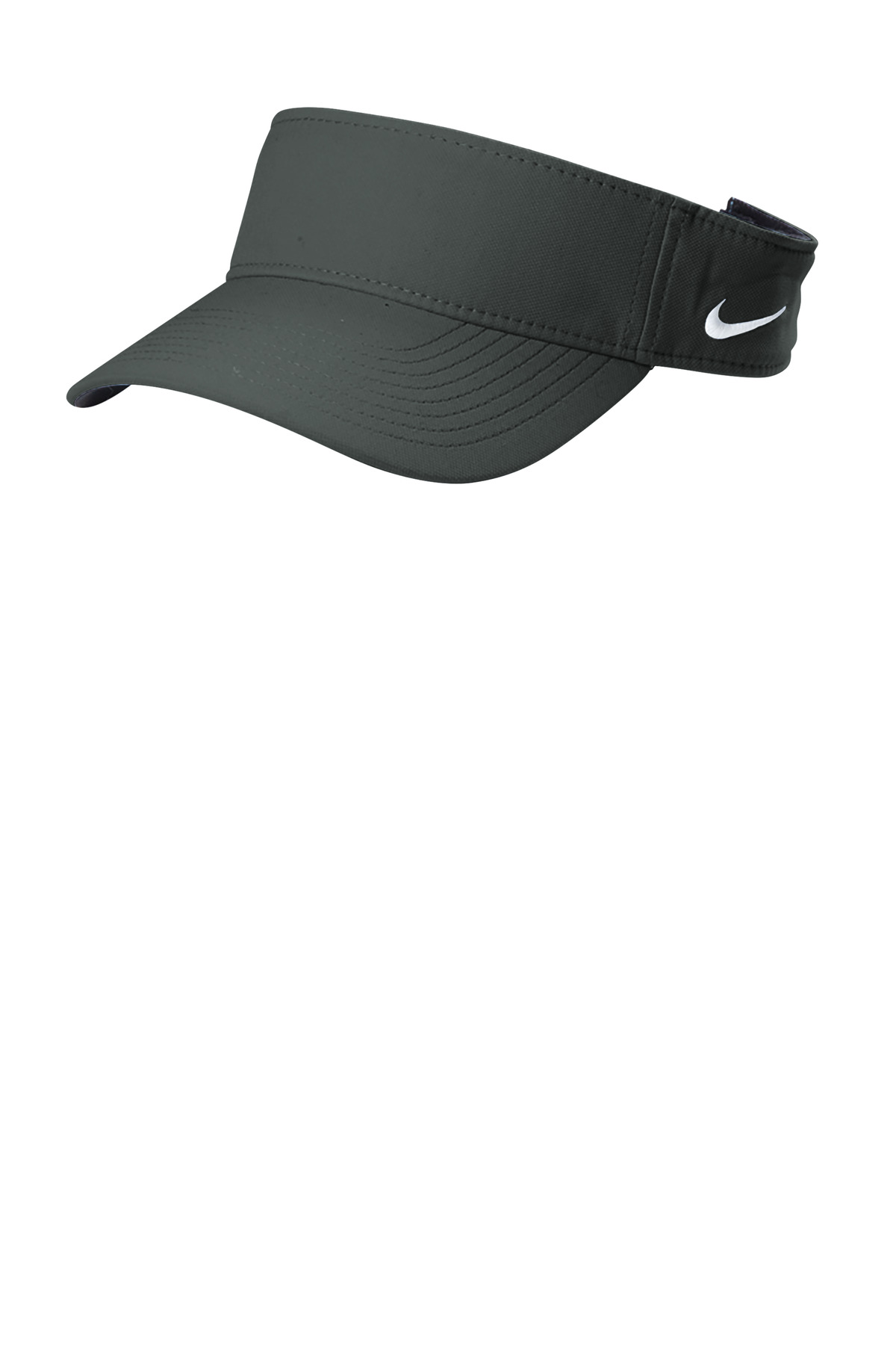 Dri-FIT Team Performance Visor Anthracite front view for custom printing