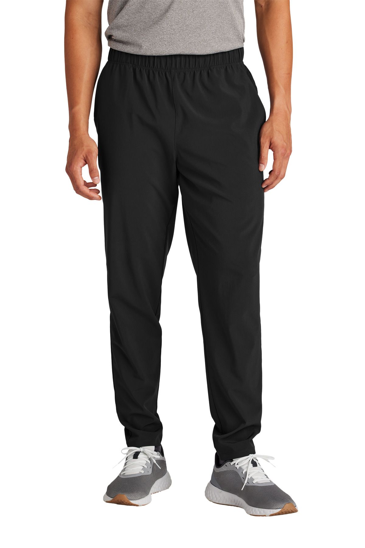 Repeat Pant Black front view for custom printing