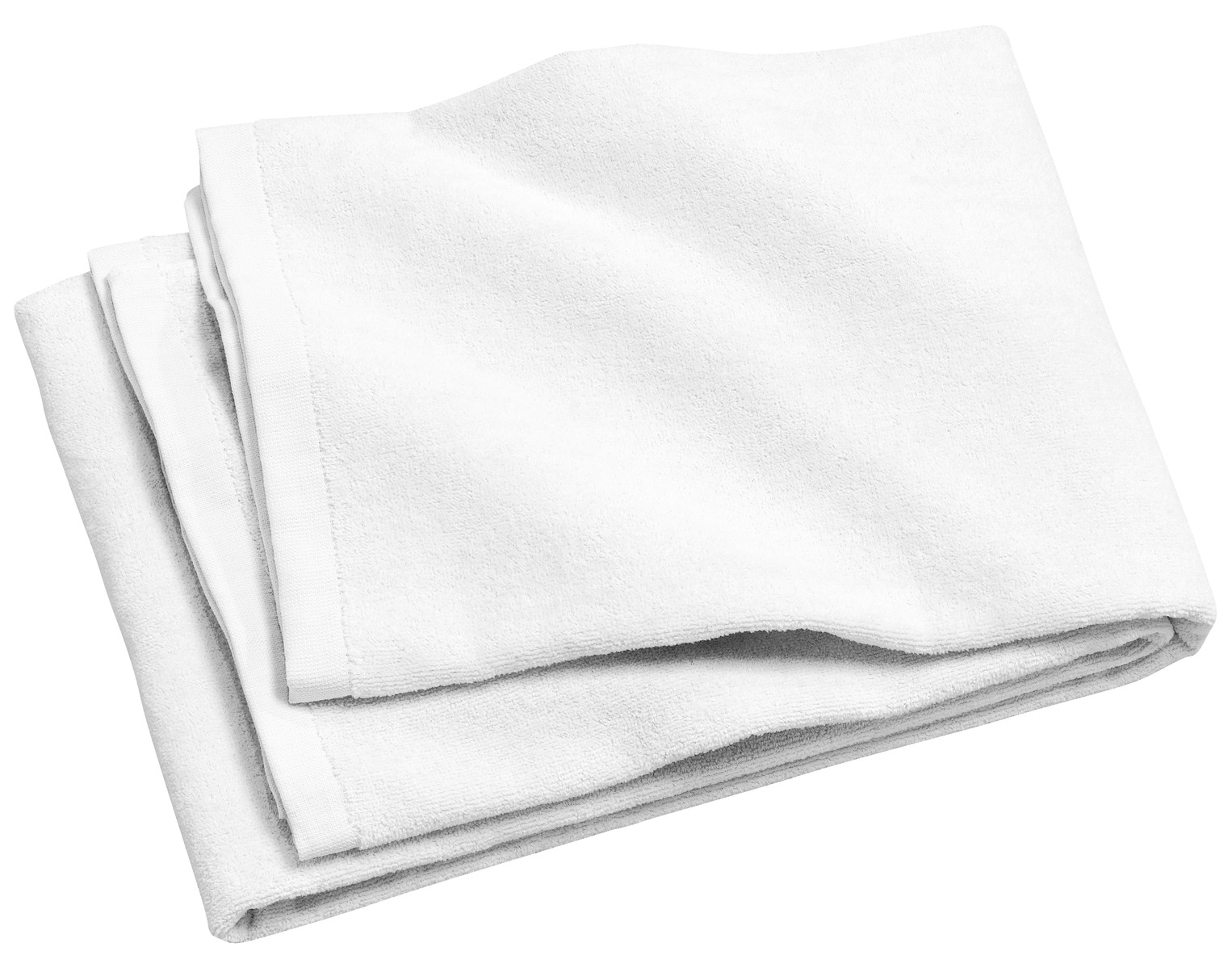 Beach Towel White front view for custom printing