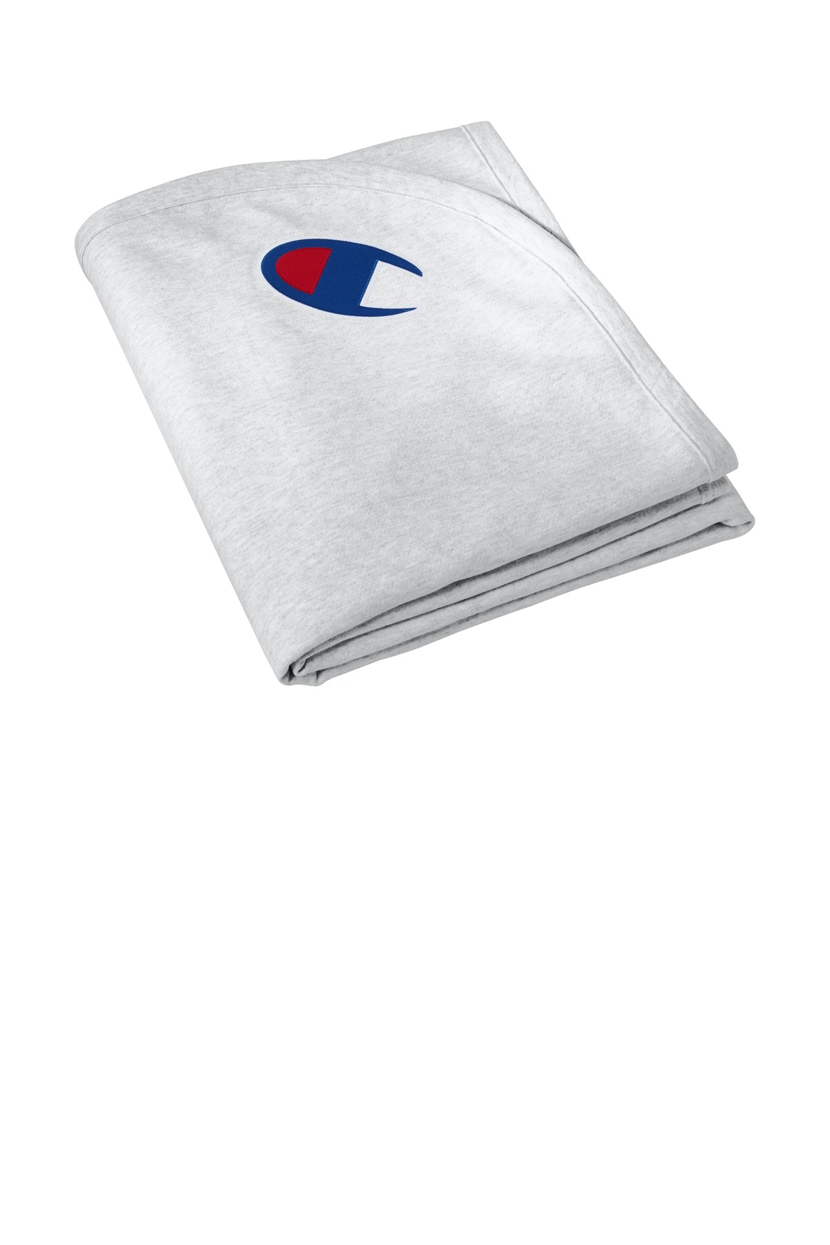 Reverse Weave Stadium Blanket Ash front view for custom printing