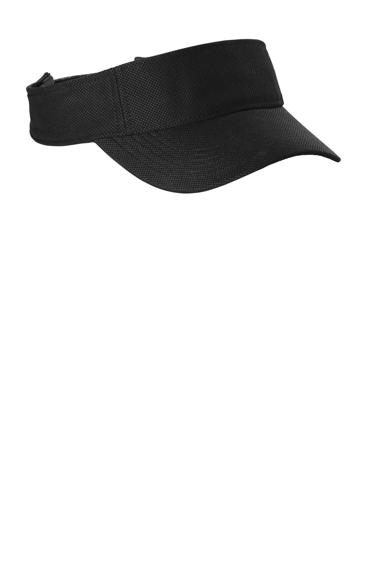 Action Visor Black front view for custom printing