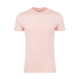 Adult Premium Tee Baby Pink front view for custom printing