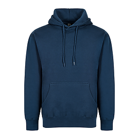Adult Premium 9oz Hoodie Admiral Blue front view for custom printing